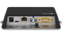 Mikrotik RouterBOARD LtAP mini LTE készlet, Wi-Fi 2,4 GHz b/g/n, 2/3/4G (LTE) modem, 3,5 dBi, 2x SIM slot, GPS, LAN, L4