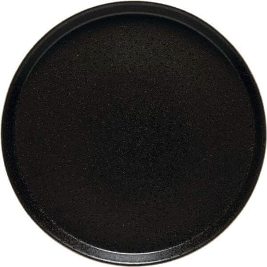 Costa Nova Sekély tányér, Notos 27,6 cm, fekete, megemelt perem, 6x