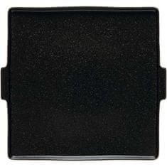 Costa Nova Tálaló tányér, Notos 26,7x24,6 cm, fekete, füllel, 6x