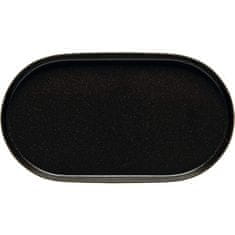 Costa Nova Tálaló tányér, Notos 36,5 cm, fekete, ovális, 6x