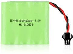 YUNIQUE GREEN-CLEAN 1 darabból álló újratölthető akkumulátor 4.8V Ni-MH 2400 mAh autós távirányítóhoz + USB töltőkábel