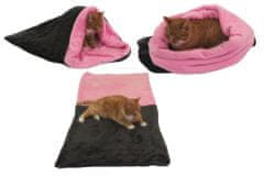 Marysa 3in1 macskaágy, sötétszürke/világos rózsaszín, XL méret