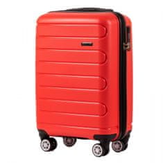 Wings S utazási bőrönd, piros - polipropilén