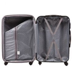 Wings 4 db bőröndből álló készlet (L, M, S, XS), rózsaszín