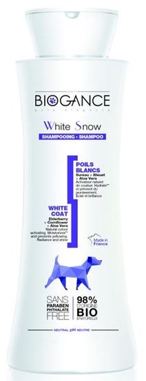Biogance sampon Fehér hó - fehér/világos szőrzethez 250 ml