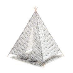 Domifito Teepee sátor wigwam indiai szürke háromszögek