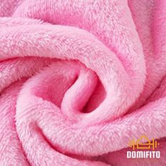 Domifito Puha takaró, flanel, gyapjú, ágytakaró, rózsaszín, 200x220 cm