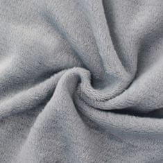 Domifito Puha takaró, flanel, gyapjú, ágytakaró, szürke, 200x220 cm