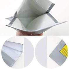 YUNIQUE GREEN-CLEAN Lipo Guard Lipo táska, 23 cm x 18 cm x lipo elemek, ezüst színű