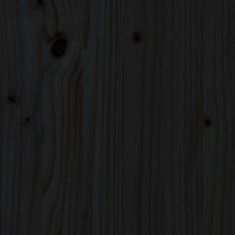shumee fekete tömör fenyőfa rönktároló 33,5 x 30 x 110 cm