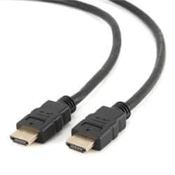 Gembird HDMI nagysebességű kábel (M - M), aranyozott csatlakozók, 3 m, fekete, ömlesztett csomagolásban