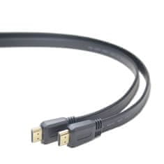 PremiumCord HDMI High Speed + Ethernet lapos kábel, aranyozott csatlakozókkal, 1,5m