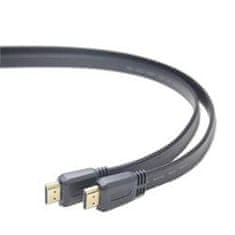 Gembird HDMI nagysebességű kábel (M - M), lapos, 1,8 m, fekete
