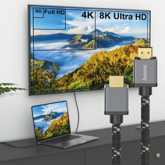 Hama HDMI kábel Ultra High Speed 8K 1.0 m, Prime Line, Prime Line