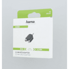 Hama 3,5 mm-es jack-csatlakozó redukció 2 cinch aljzatra, sztereó