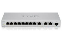Zyxel XGS1250-12, 12 portos Gigabit webmenedzselt switch 8 portos 1G + 3 portos MultiGig 1/2.5/5/10G + 1 portos SFP+ kapcsolóval