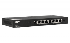 QNAP switch QSW-1108-8T (8x 2.5GbE port, passzív hűtés, 100M/1G/2.5G támogatás)