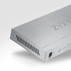 Zyxel GS1008-HP, 8 portos Gigabit PoE+ felügyelet nélküli asztali switch, 8 x PoE, 60 Watt