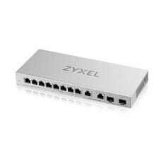 Zyxel XGS1010-12 v2, 12 portos Gigabit felügyelet nélküli switch 8 portos 1G + 2 portos 2.5G + 2 portos SFP+ kapcsolóval