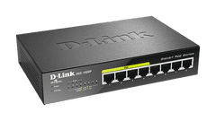 D-Link DGS-1008P 8x 1000 asztali kapcsoló, 4PoE porttal