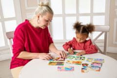 Farfarland Oktatási rejtvény - "Kinek a gyermeke? (Dupla)". Színes puzzle kisgyermekeknek. Tanuló játékok gyerekeknek