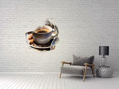 Wallmuralia.hu 3d fali matrica lyuk a falban Csésze kávé 75x75 cm