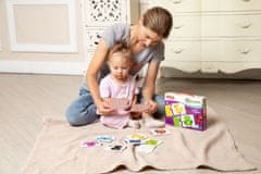Farfarland Oktatási puzzle - Happy Colors (Double). Színes puzzle kisgyermekeknek. Tanuló játékok gyerekeknek 
