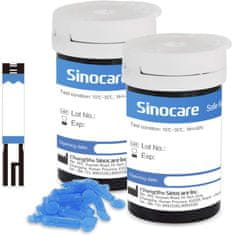 Sinocare 50 cserecsík + 50 lantszetta készlet Safe AQ Angel vércukorszintmérőhöz
