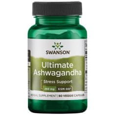 Swanson Ashwagandha Ultimate KSM-66, 250 mg, 60 gyógynövényes kapszula