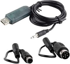 YUNIQUE GREEN-CLEAN USB adapter kábel Flysky i6 i4 FS-TH9X T6 FS-T4B GT3 FS-GT2 távirányító RC repülési sík szimulátor, színes fekete