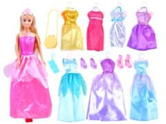 JOKOMISIADA Anlily Doll hercegnő + ruhák a bálhoz ZA3488