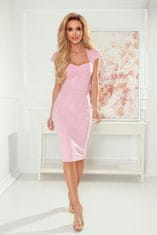 Numoco Női midi ruha Helaifleur púder rózsaszín XL