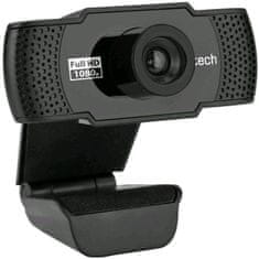 C-Tech Webkamera CAM-11FHD, 1080P, mikrofon, fekete