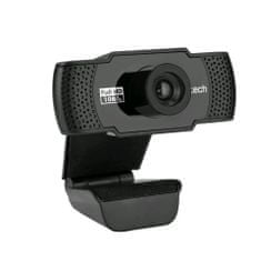 C-Tech Webkamera CAM-11FHD, 1080P, mikrofon, fekete