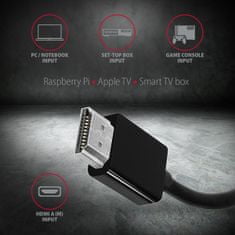 AXAGON RVH-VGAN, HDMI -> VGA reduktor / adapter, FullHD, audió kimenet, micro USB tápcsatlakozó