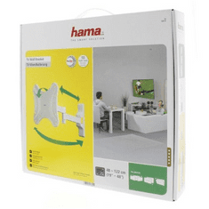 Hama TV fali tartó, 2 kar (3 csuklós), 200x200, 5*, fehér
