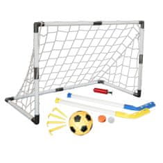 Master Goal 94 x 61 x 48 cm tartozékokkal - labdával és hokiütővel