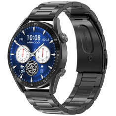 ARMODD  Silentwatch 5 Pro fekete, fém szíjjal + szilikon szíjjal, smartwatch