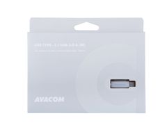 Avacom TPC-100S USB-C típusú USB kábel, 100cm, ezüst