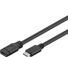 PremiumCord USB-C hosszabbító kábel (USB 3.2 generáció 1), C/M - C/F, 1m