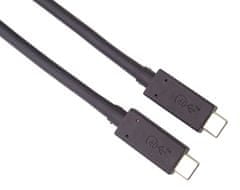 PremiumCord USB4 40Gbps 8K@60Hz Thunderbolt 3 tanúsított USB-IF 1m-es kábel USB4 40Gbps 8K@60Hz Thunderbolt 3 tanúsítvánnyal