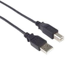 PremiumCord USB 2.0 kábel, A-B, 2m fekete