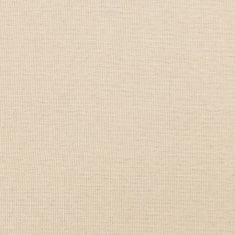 shumee krémszínű szövet zsebrugós ágymatrac 80 x 200 x 20 cm