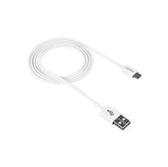 Micro USB USB 2.0 töltőkábelre, fehér színű