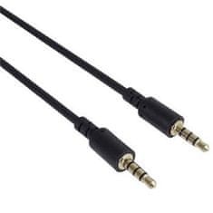 PremiumCord kábel Jack 3,5 mm-es 4 tűs M/M 2 m Apple iPhone, iPad, iPod készülékhez
