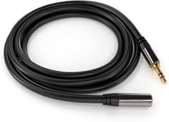 PremiumCord HQ árnyékolt hosszabbító kábel Jack 3.5mm - Jack 3.5mm M/F 1.5m