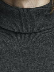 Jack&Jones Férfi pulóver JJEEMIL Regular Fit 12157417 Dark Grey Melange (Méret L)