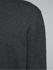 Jack&Jones Férfi pulóver JJEEMIL Regular Fit 12157417 Dark Grey Melange (Méret L)