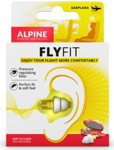 alpine FlyFit füldugó hosszú élettartam hipoallergén anyag mosható hollandiában készült ideális a zavartalan alváshoz hallásvédelem