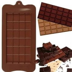hurtnet Szilikon modell csokoládé szeletekhez 22cm